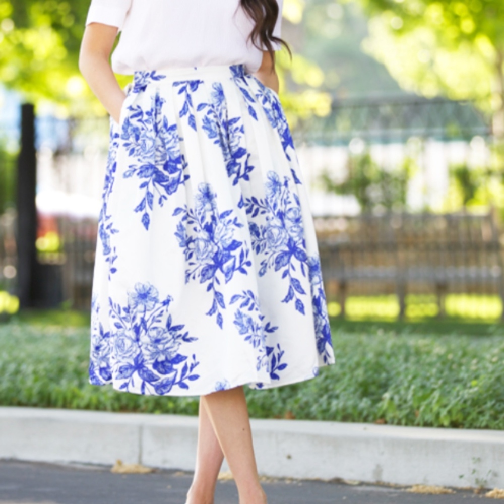 Chicwish Floral Skirt - S